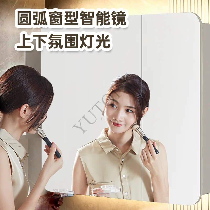 Smart arc smart mirror bathroom cabinet mirror back storage washstand combination