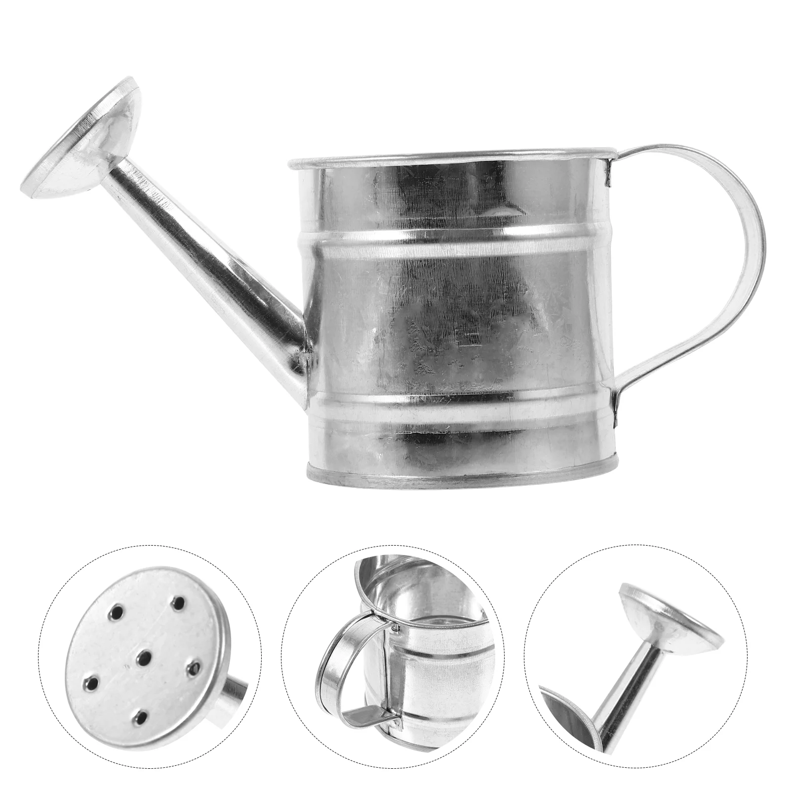 

5pcs Mini Iron Watering Cans Fake Kettle Model Miniature Handheld Watering Pots Photo Props