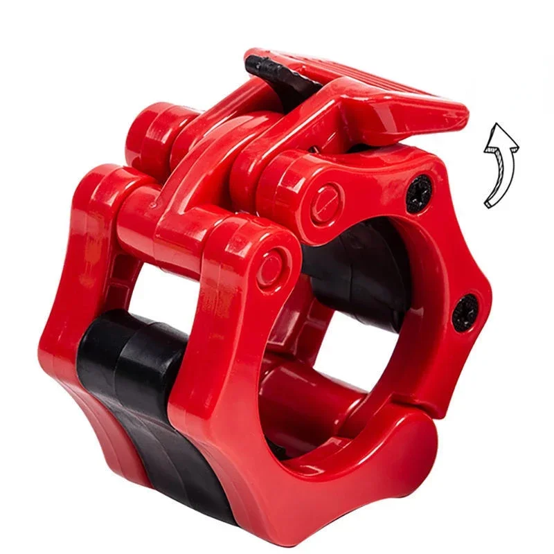 1Pair Safety Dumbbell Snap Quick Release Fix 25/50mm Barbell Clamps Weightlifting Bar Clamps for Weightlifting Strength Training 6