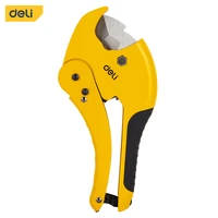 Deli PVC Pipe Cutter 42mm Pipe Cutter Ratchet Cuts Plastic Tube hear Scissors Hot Melt Water Pipe Cutting Tools Hand Tools 2