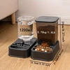 Automatic Cat and Dog Feeder with Drinker - Pet Food Bowl and Drinker Set,Smart Portion Control for Cat and Dog,Without Battery 4