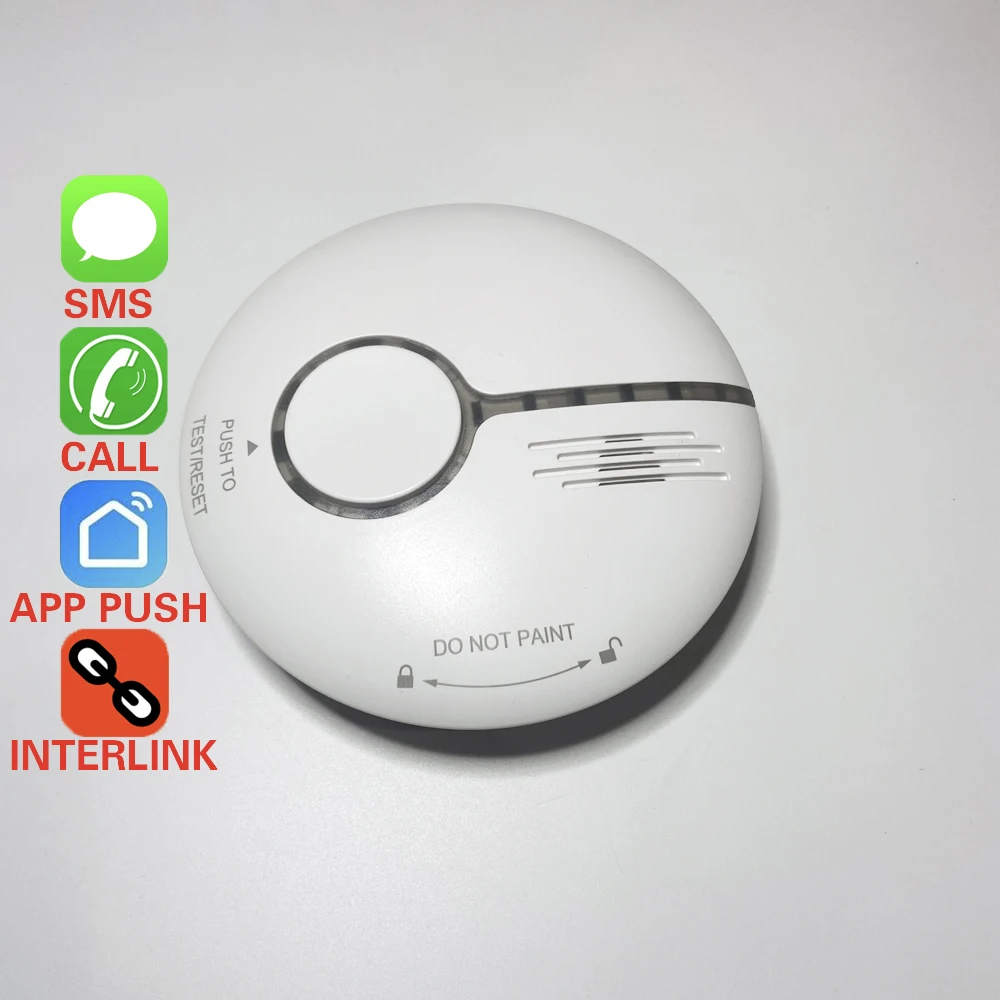 1Pcs Standalone Smart Life APP Fire Alarm Tuya WIFI Smoke Detector Home Security Use Wireless Cigarette  Smoke Alarm Sensor smoke detector sensor fire alarm home security system firefighters wireless tuya app control standalone smoke detector alarm