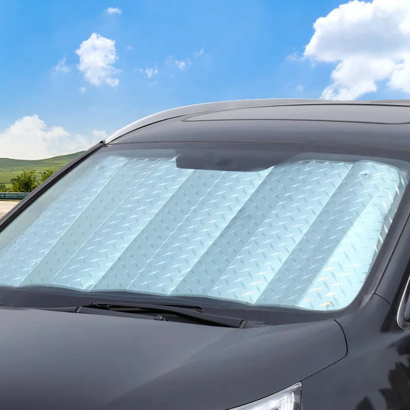 

Foldable Car Sunshade Sun Visor Film Windscreen Protector Anti-ultraviolet Parking Sunscreen Front Rear Windshield Shade Cover