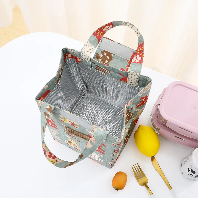 Bolsa de almuerzo de galgo con asa de correa, bolsa de refrigerador  portátil, bolsa de comida para el trabajo, caja de almuerzo térmica para  estudiantes, bolsa de nevera térmica - AliExpress