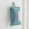 Solid Color Napkin Tissue Box Creative Tissue Box Portable Hanging Paper Tower Holder Organizer Soft Paper Napkin Case Supplies 2