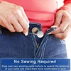 Button Extenders for Pants Women Men Jeans Free Sewing Adjustable Retractable Waist Extenders Button Waistband Collars Extenders 3