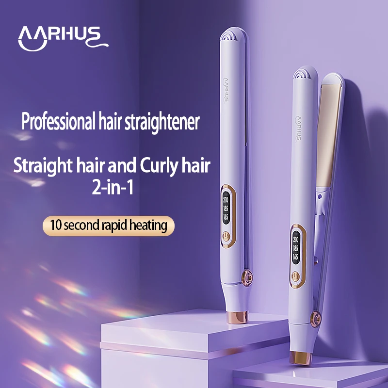 Professional Hair Straightener For Xiaomi Hot Comb Hair Style Tool Fast Heating Iron Curler 2 in 1 Hairdressing Appliance