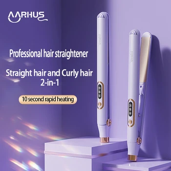 Piastra per capelli professionale per Xiaomi Pettine caldo Strumento per acconciature Riscaldamento rapido Ferro per capelli Bigodino 2 in 1 Apparecchio per parrucchieri 1