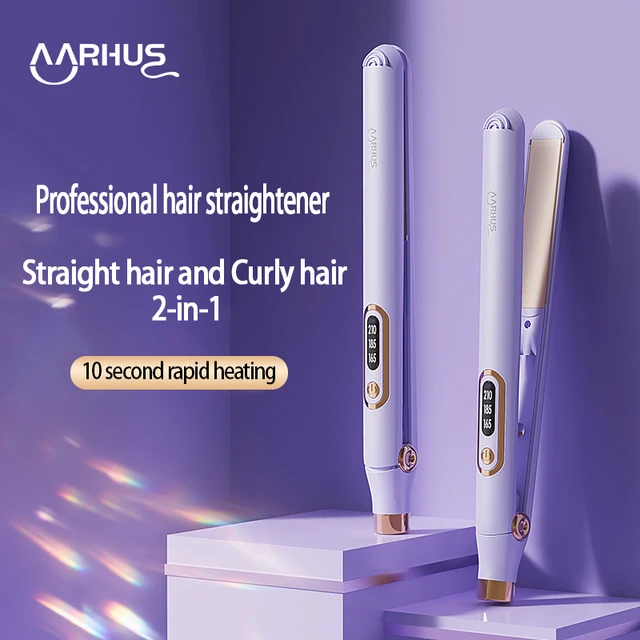 Piastra per capelli professionale per Xiaomi Pettine caldo Strumento per acconciature Riscaldamento rapido Ferro per capelli Bigodino 2 in 1 Apparecchio per parrucchieri 1