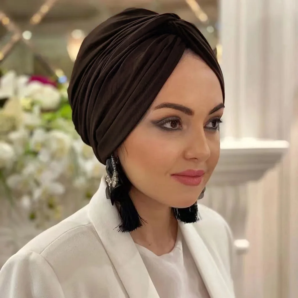 Muslim Pearl White Modal Hijab Fashion Undercap Abaya Hijabs For Woman Abayas Jersey Head Scarf Dress Women Turbans Turban Cap