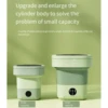 6L 11L Folding Portable Washing Machine Big Capacity with Spin Dryer Bucket  Clothes Travel  Underwear Socks Mini Washer 2