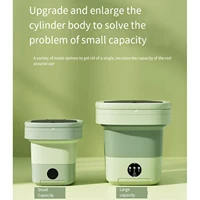 6L 11L Folding Portable Washing Machine Big Capacity with Spin Dryer Bucket  Clothes Travel  Underwear Socks Mini Washer 2