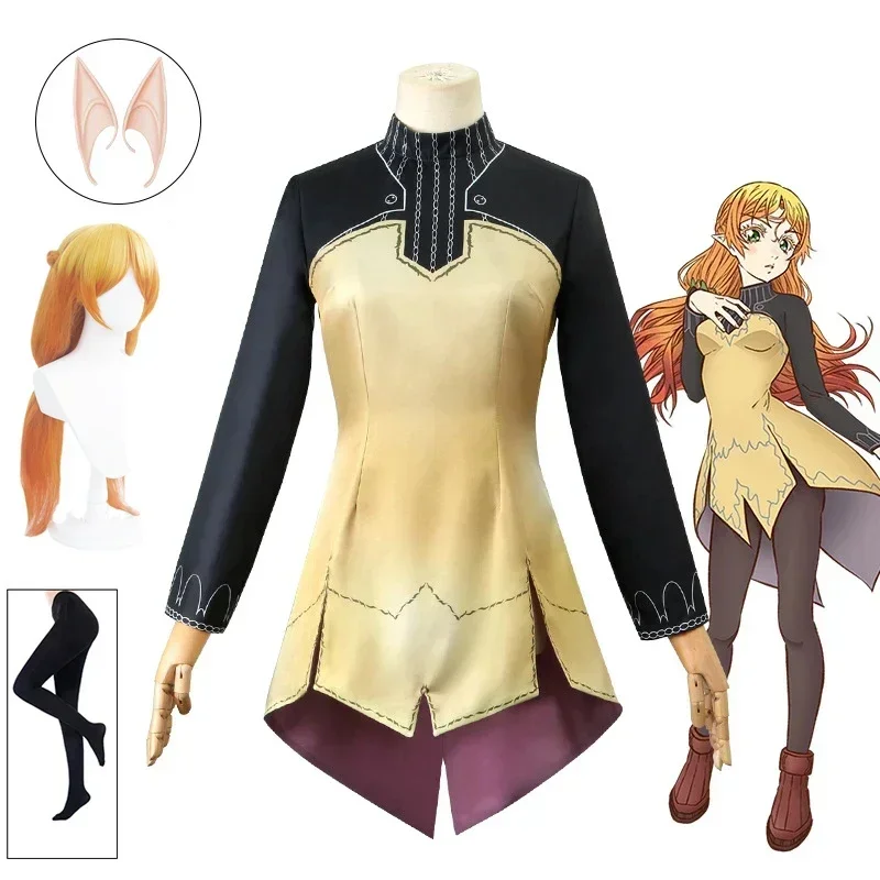 

Isekai Ojisan Anime Uncle From Another World Tsundere Elf Cosplay Costume Dress Stockings Outfit Uniform Ojisan Takafumi Women