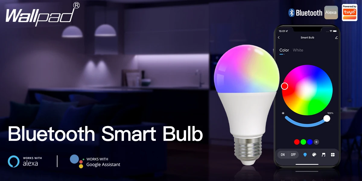 Description Picture 2 of itemTuya E27 Led Lights Bulb RGB CCT Beacon Led Lamp Alexa Smart Bulb Dimmer Bluetooth Google Assistant For Smart Home Decoration