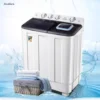 Large capacity mini household pulsator washing machine - semi-automatic double barrel, suitable for rental and home use 1