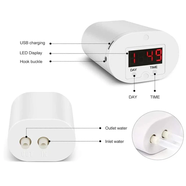 2/4/8/12/16 Fej Automatikus Öntöző Szivattyúvezérlő Virágnövény Önmagában Lévő Kerti Időzítés Csepegtető Öntözőkészletek Kertészeti Szerszám - Image 2