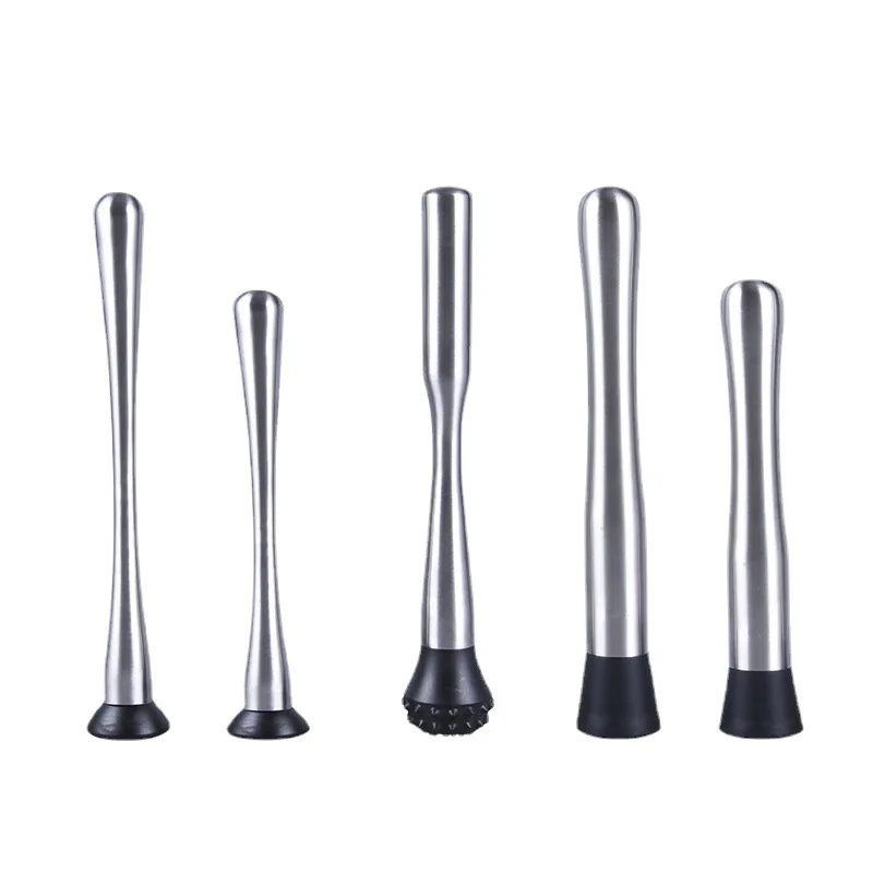 Stainless Steel Crushed Ice Bar Milk Tea Fruit Cocktail Tools Multi Specification Ice Hammer Lemon Tea Juice Bar Fruit Muddle
