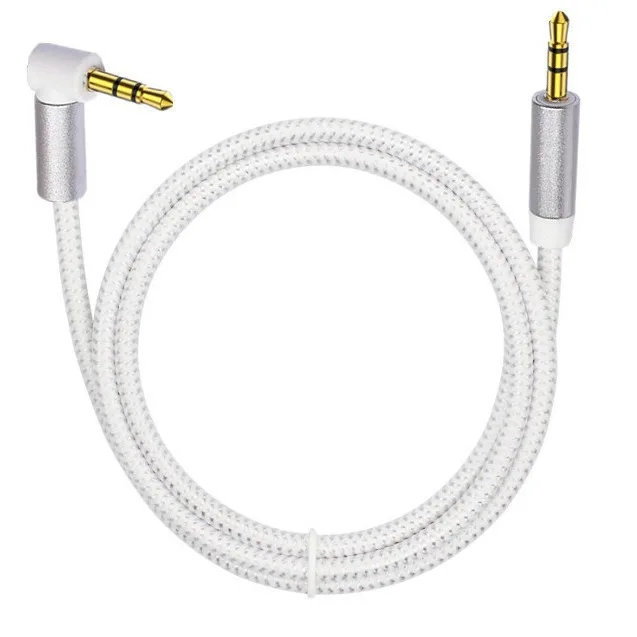 Right Angle 3.5mm Stereo Aux Audio Cable
