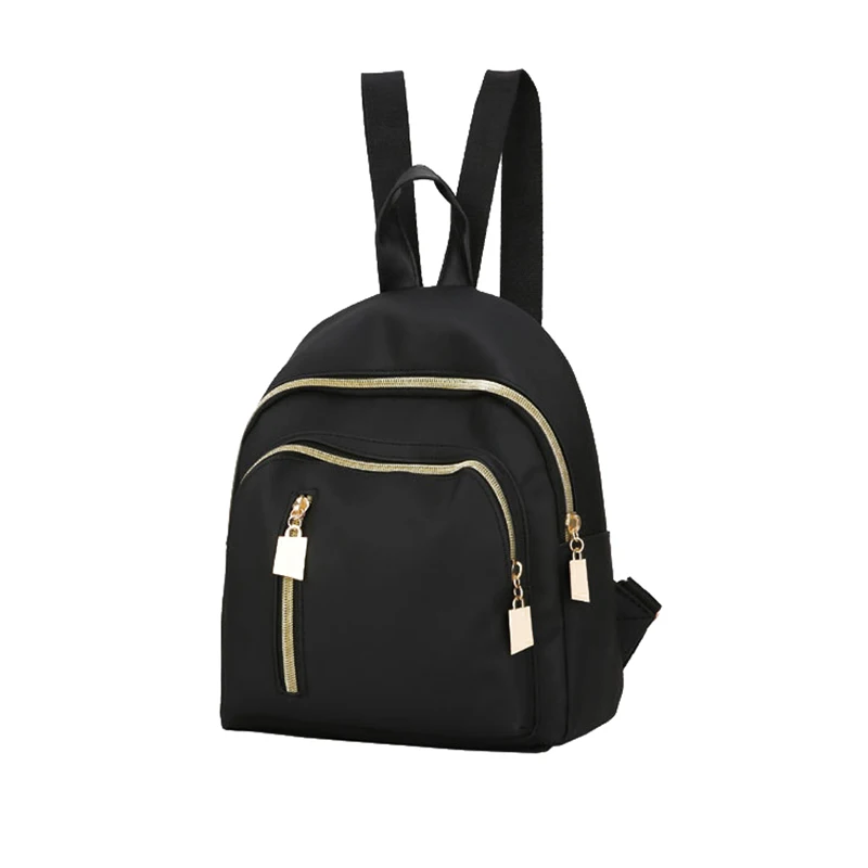 

Nylon Waterproof Large Capacity Versatile Simple Fashion Casual Girls' Backpack Women Small School Bag Adjustable Strap