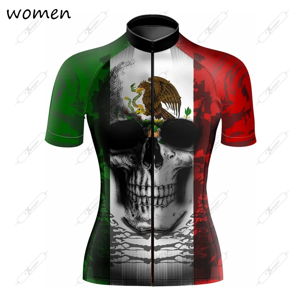 New Mexico Cycling Jersey Women Bike Mountain Road MTB Top Female Bicycle Shirt Short Sleeve Racing Riding Clothing Summer