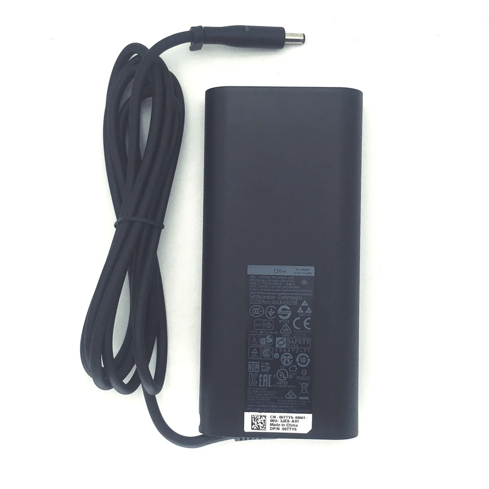 Dell Vostro 15 7500 7510 7590 16 7620 노트북 충전기 전원 공급 코드용 130W 19.5V 6.67A AC 어댑터