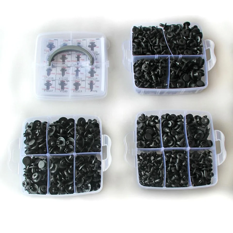 Universale 1000 pezzi di plastica assortiti porta auto trim clip
