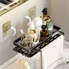 Bathroom Shelf No Drill Wall Mounted Shampoo Bottle Shower Corner Rack Toilet Storage Rack Aluminum Bathroom Kitchen Accessories 3