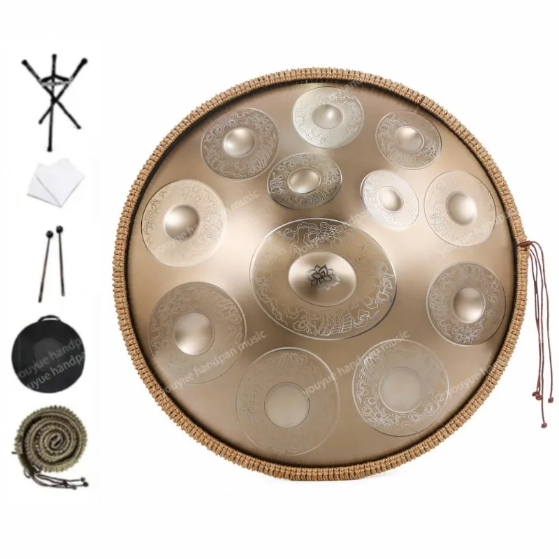 ハンドパン 432Hz はてな 10音 22インチ 新品打楽器 瞑想 スティールドラム