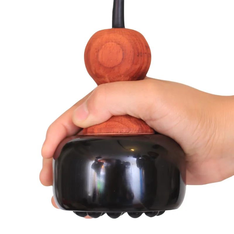 Portable Bianstone Warm Moxibustion Apparatus, Round Massager, Gua Sha Board, Digital Temperature Control Tai Chi Ball