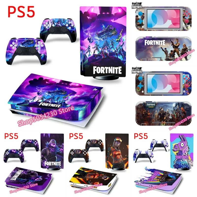 Fortnited Console Stickers for SONY PS4 Battle Royale PS5 Switch
