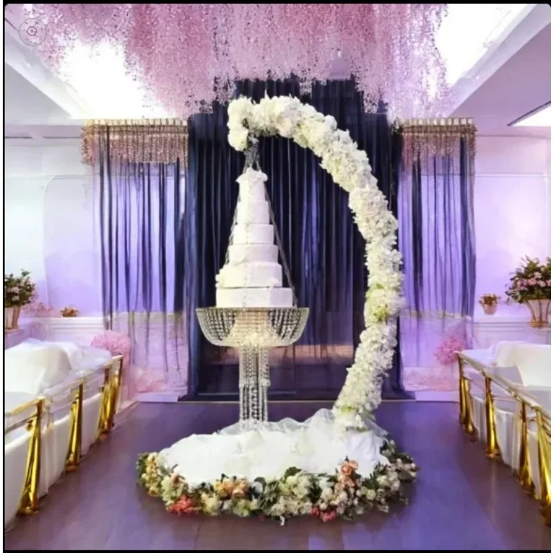 7ft Suspended Wedding Cake Swing Stand Arch Hanging Cakge Stand 7ft-suspended-wedding-cake-swing-stand-arch-hanging-cakge-stand