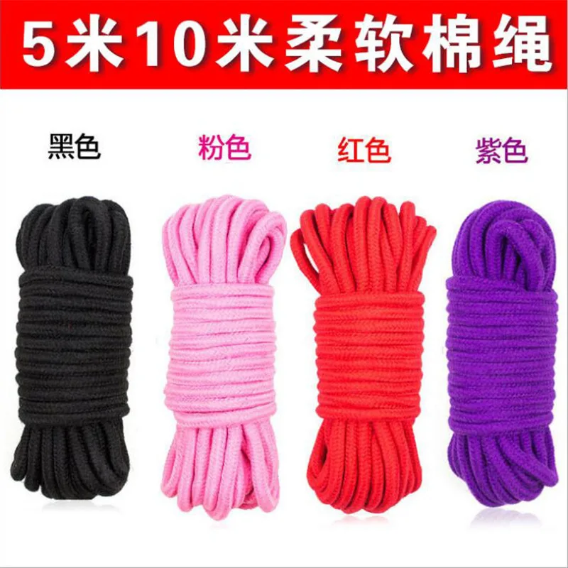 5m 10m Cotton Rope Female Adult Sex Products Slaves Bdsm Bondage Soft