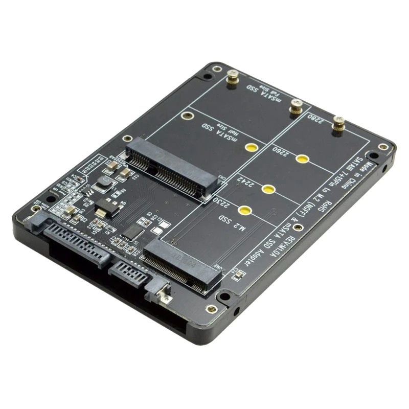 

2 в 1, адаптер M.2 NGFF B-Key и MSATA SSD-SATA 3,0