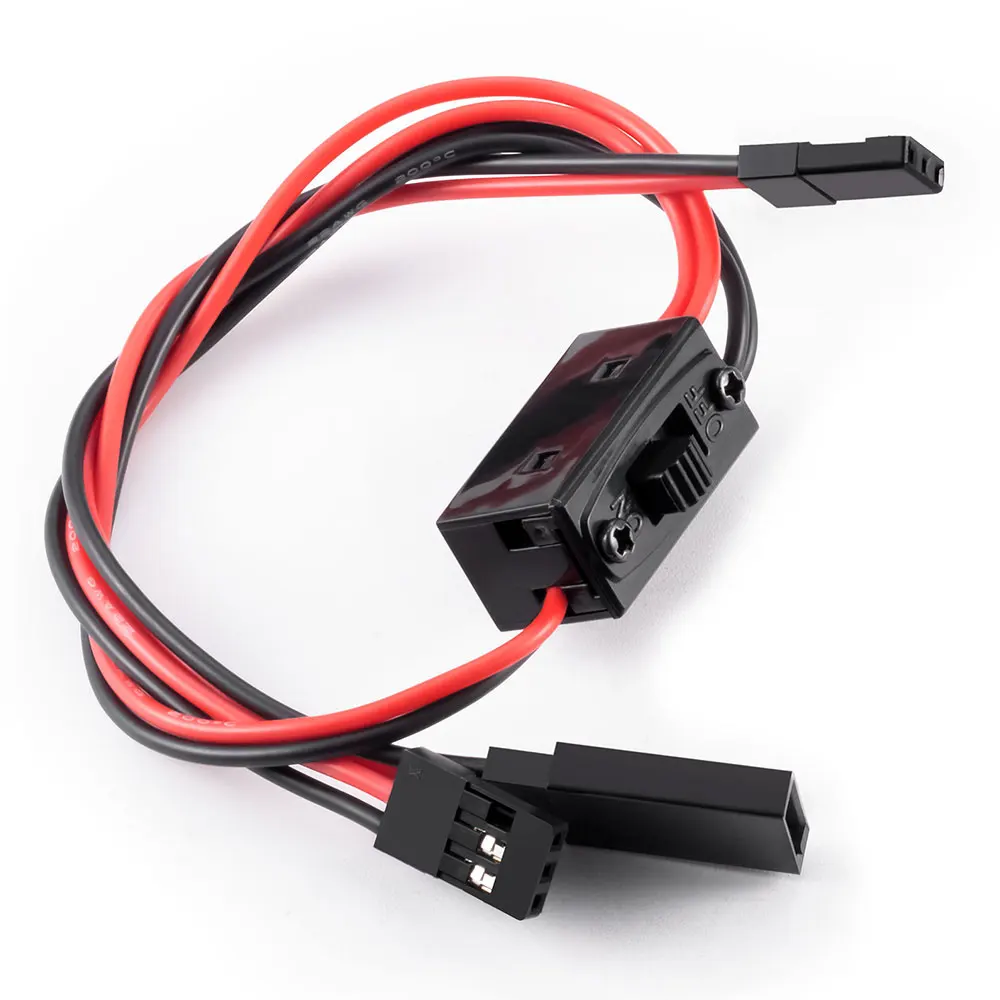 AXSPEED JST JR Futaba Stecker Power On Off Schalter RC Schalter Empfänger für RC Auto LKW Flugzeug Hubschrauber – Detail 1