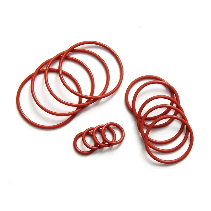 Silicone o rings 10pcs VMQ O Ring Silicone O-Ring CS 1.5/2/3/4mm Food Grade Rings OD 5-80mm Washer Gaskets Waterproof And Insulated Gasket