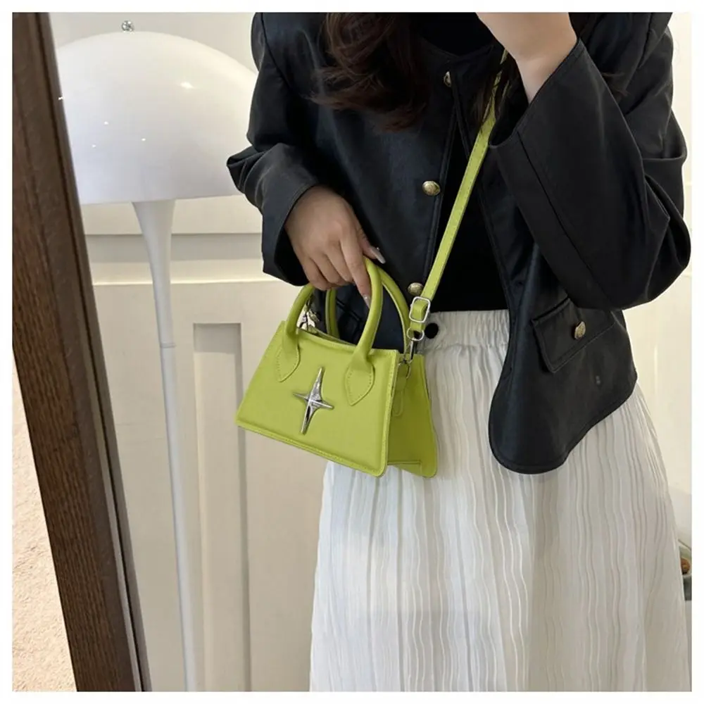 Borsa a tracolla quadrangolare con design a stella in pelle PU a tracolla piccola a tracolla per donna e ragazza_voghion.com
