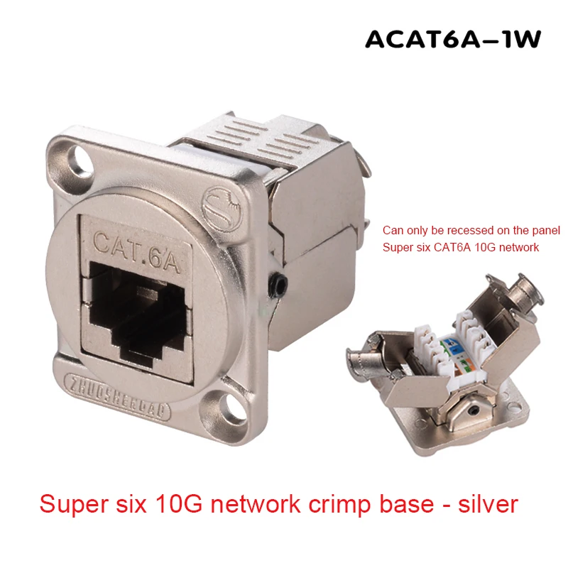 EtherCON RJ45 CAT6 Chassis-Anschlüsse, Metallflansch, abschließbare Leiterplatte, vertikal montiert, Aufnahme für Audio-Video-LED-Beleuchtungsnetzwerk – Detail 27