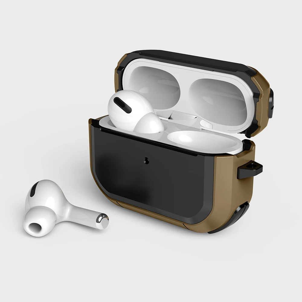 Shockproof Earphone Protective Case with Keychain and Anti-Scratch Design