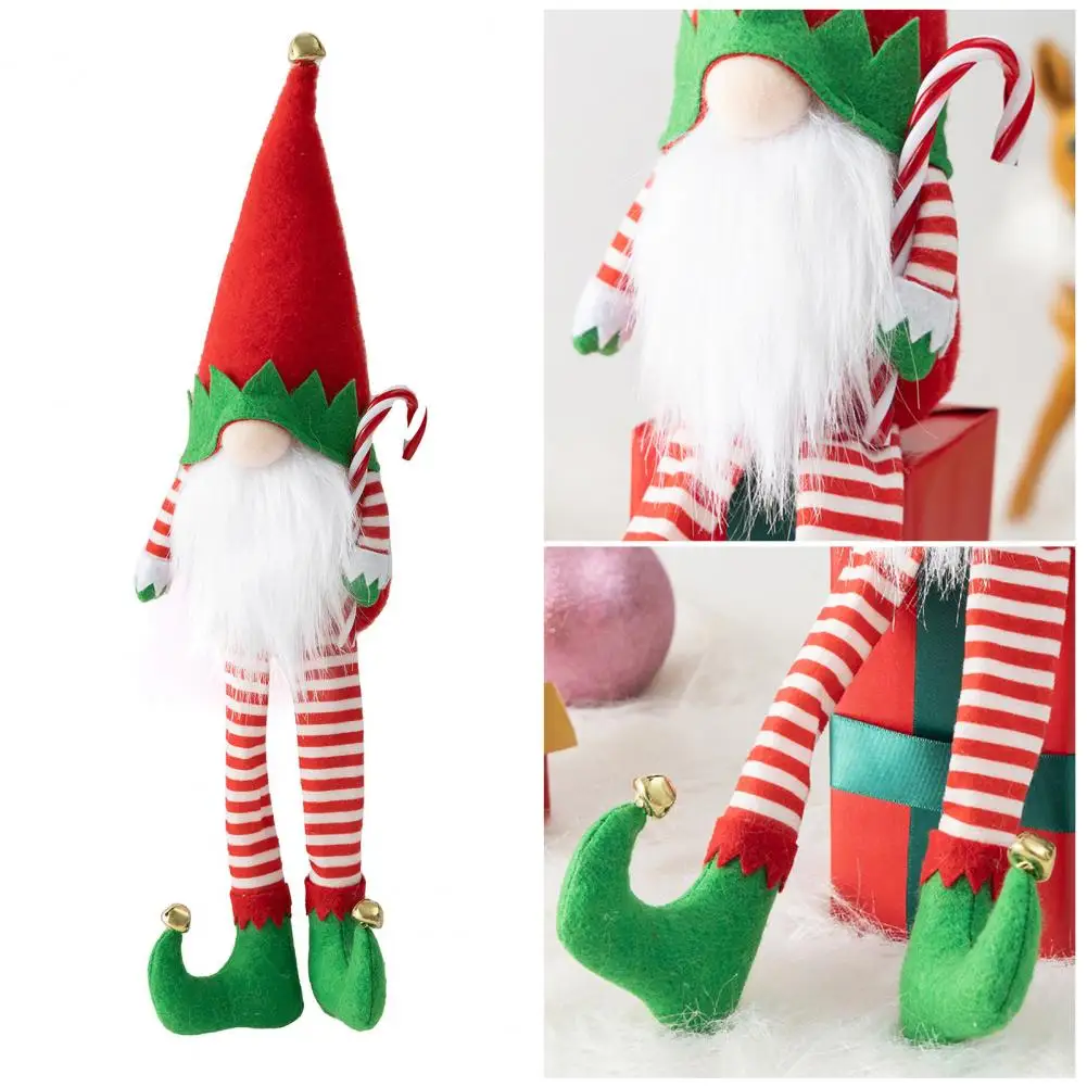 

Christmas Decorations Colorful Long-legged Christmas Gnome Doll Festive Home Decor Ornament with Faceless Design Popular Holiday