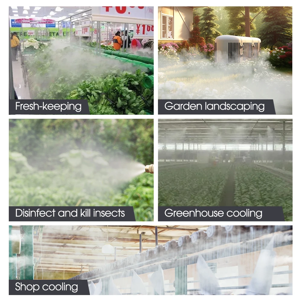 Garden 6mm Irrigation Spray Nozzle 10 PCS with Built-in Filter Low Pressure Cooling System Sliding Lock for Outdoor Watering garden sprinkler garden irrigation nozzle drip irrigation sprinklers garden sprayer nozzles irrigation fittings