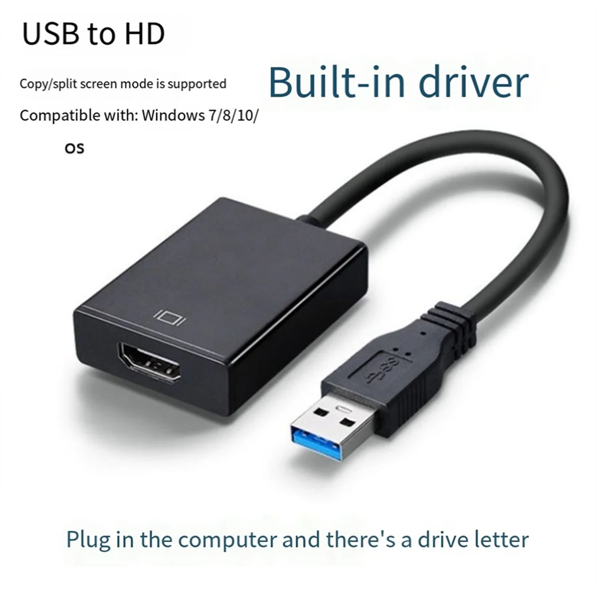  ٱ HD 1080P   ǻ ̹, USB to HDMI ȣȯ , 