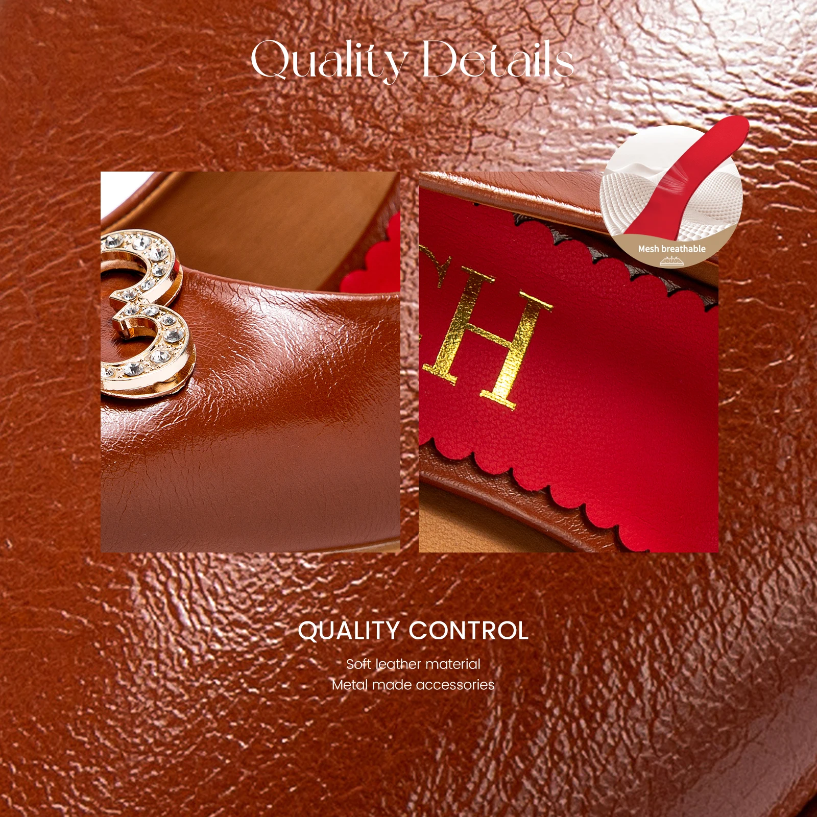 حذاء كعب أسود بتفصيل معدني