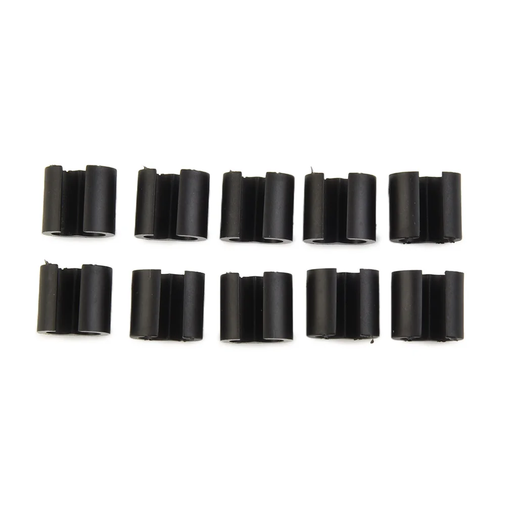 

10pcs 4mm Bike Disc Brake Shift Cable Guide Hose Frame Fixture W Type Buckle MTB Road Bicycle Accessories High Quality ABS