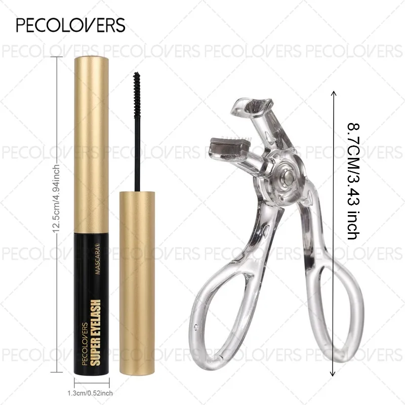 2er-Set Schwarze 3D-Mascara – wasserfest, langanhaltend, klumpt nicht, für dichte Wimpern_voghion.com