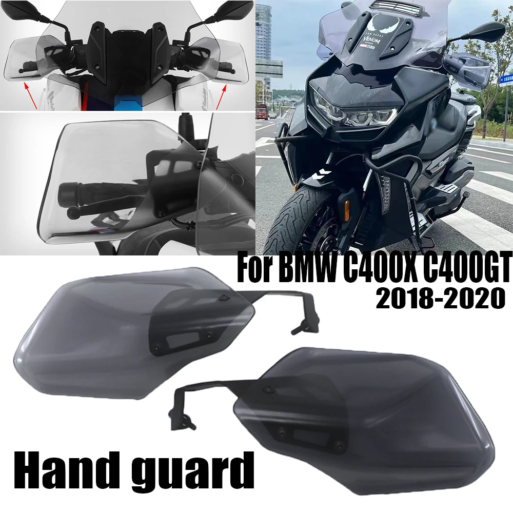 BMW C400X C400GT 2018 2020 C400 X GT용 오토바이 핸드 가드, 핸드 가드 실드 프로텍터, 앞유리 C