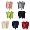 Core Spun Yarn Knitted Shawl Women Colorful Thin Shawl Summer Knotted Fake Collar Scarf 1