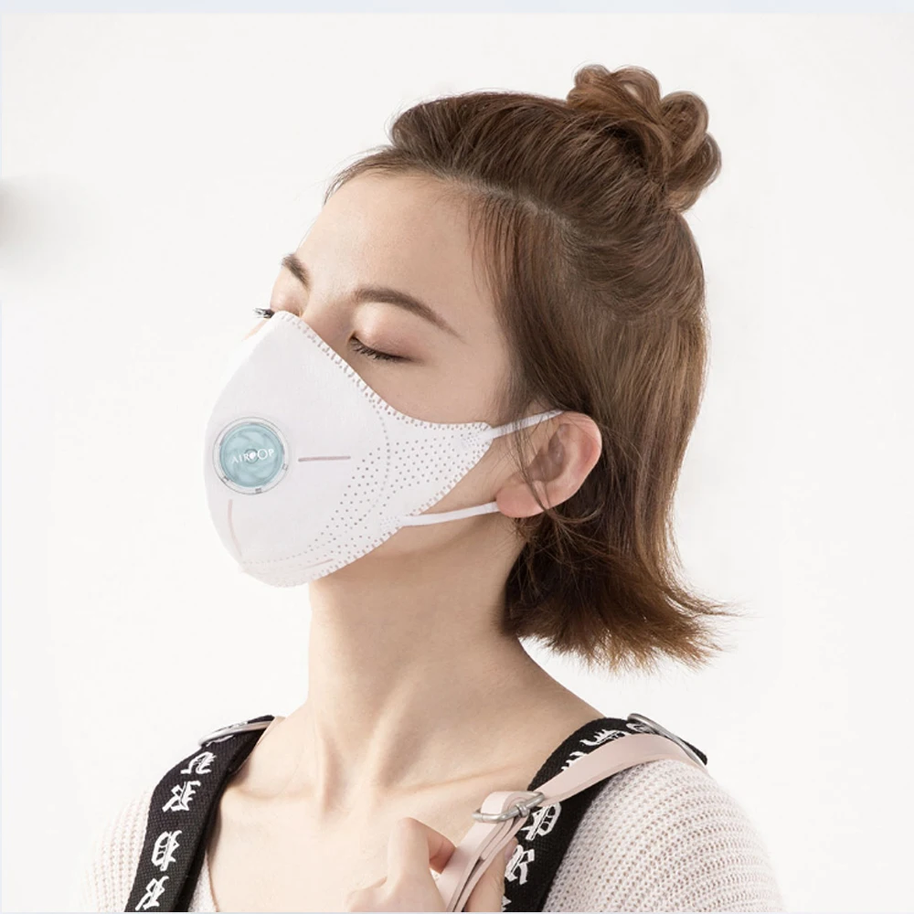 1pcs Airpop Portable Wear PM2.5 Anti-haze Mask Adjustable Ear Hanging Comfortable Adjustable Ear Hanging Comfortable Face Mask