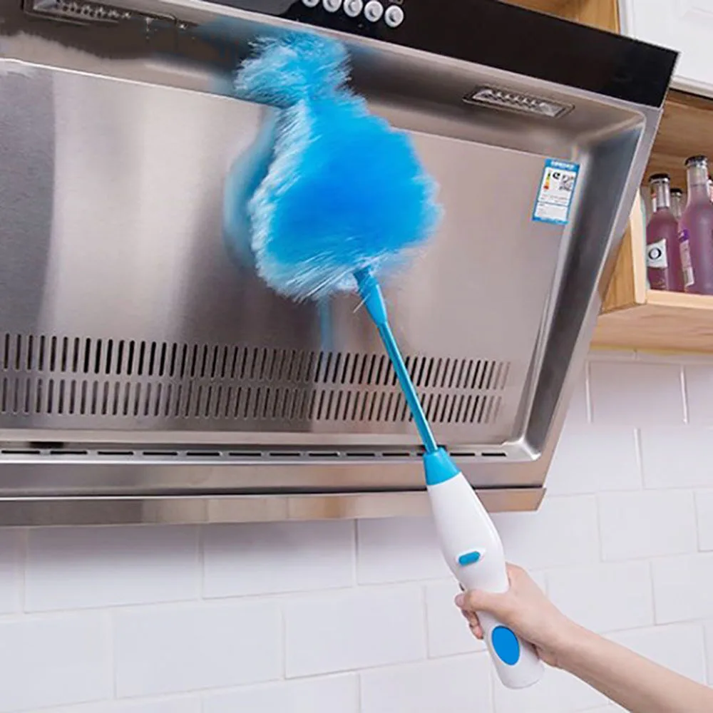 Electric Duster Brush 360&deg; no dead angle Electric Feather Duster Window Blinds Furniture Tool Household Helper dust cleaner cleaning duster,telescopic duster brush,feather duster,microfiber duster brush,wool duster brush,telescopic dust brush,microfiber dust brush,telescopic dust remover,disposable feather duster
