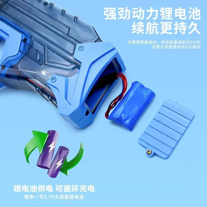 New Water Whale Electric Automatic Repeater Water Gun Toy Children's Water Cannon Large Toy High Pressure  Summer Toys 3