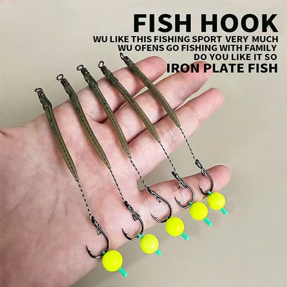 2024 Carp Fishing Accessories Carp Fishing Hook Grass Carp Fisnhing line Hair Rig Hook Anti twining Fishing Pipe Fishhook